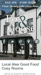 Mobile Screenshot of foxandgooseinnexmoor.co.uk